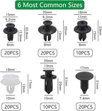 Lot de 100 clips de fixation en plastique pour voiture avec outil de suppression